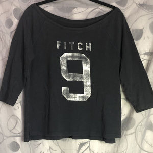 Navy Washed Out 3/4 Sleeve Tee